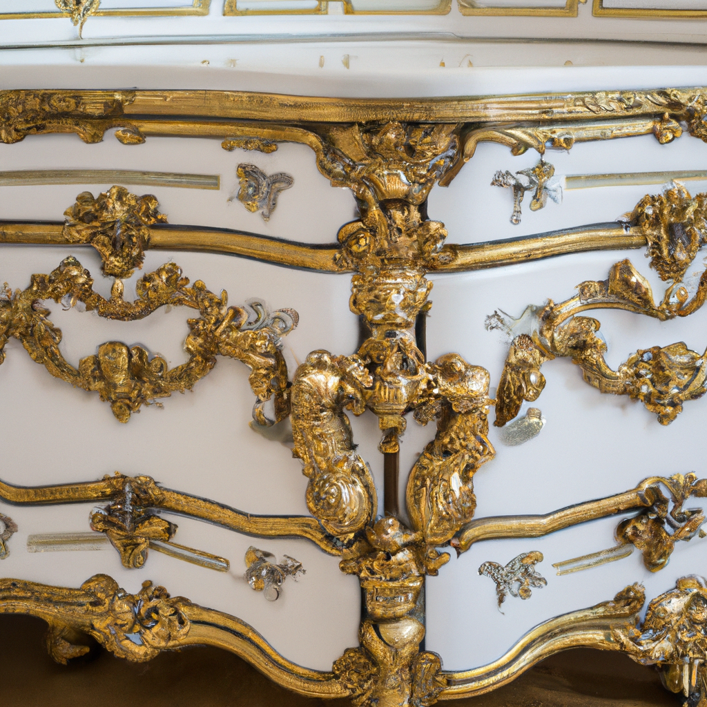 Commode blanche louis xv